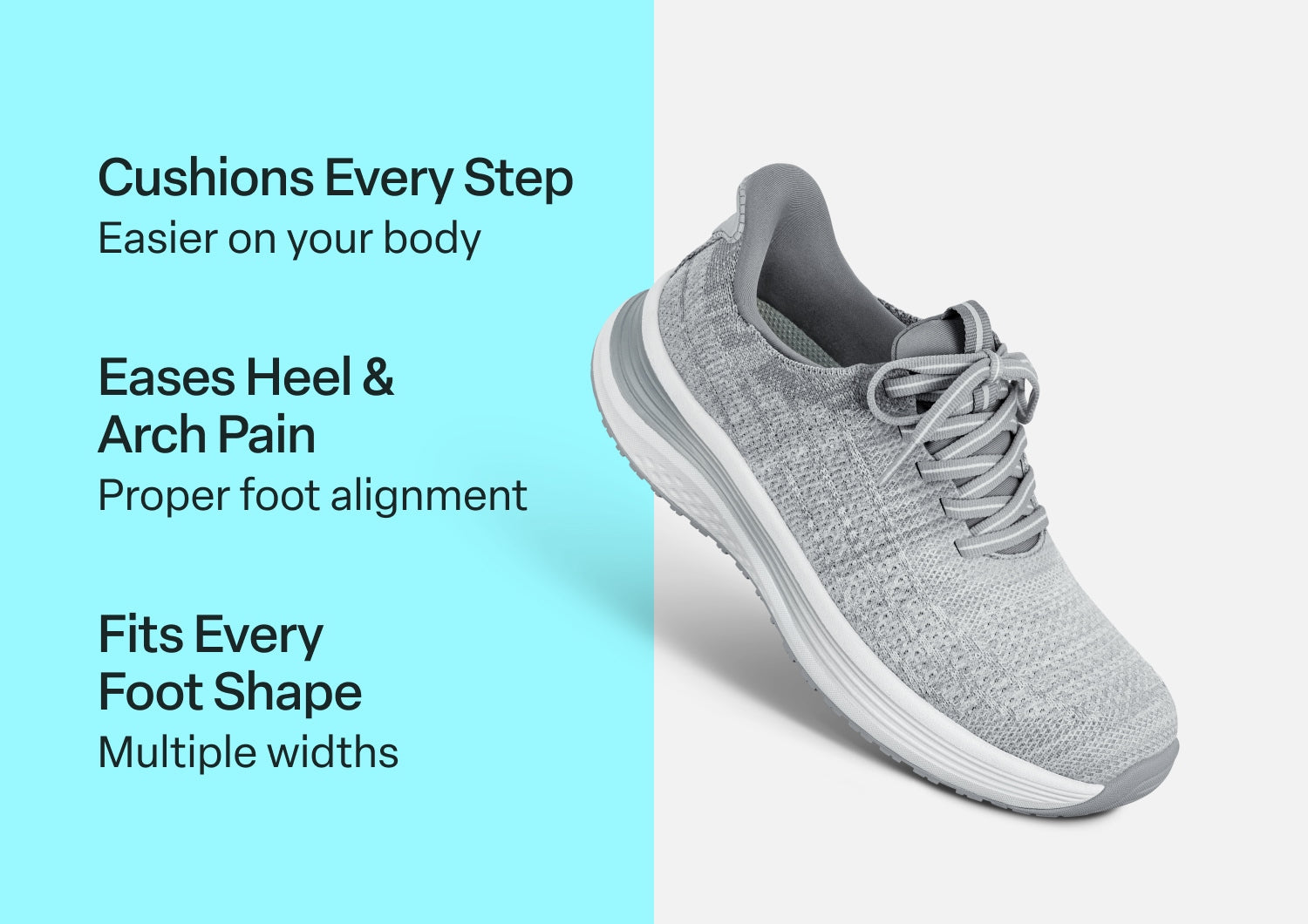 Nira Hands-Free - Light Gray - Footwear Women Sneakers Stretch
