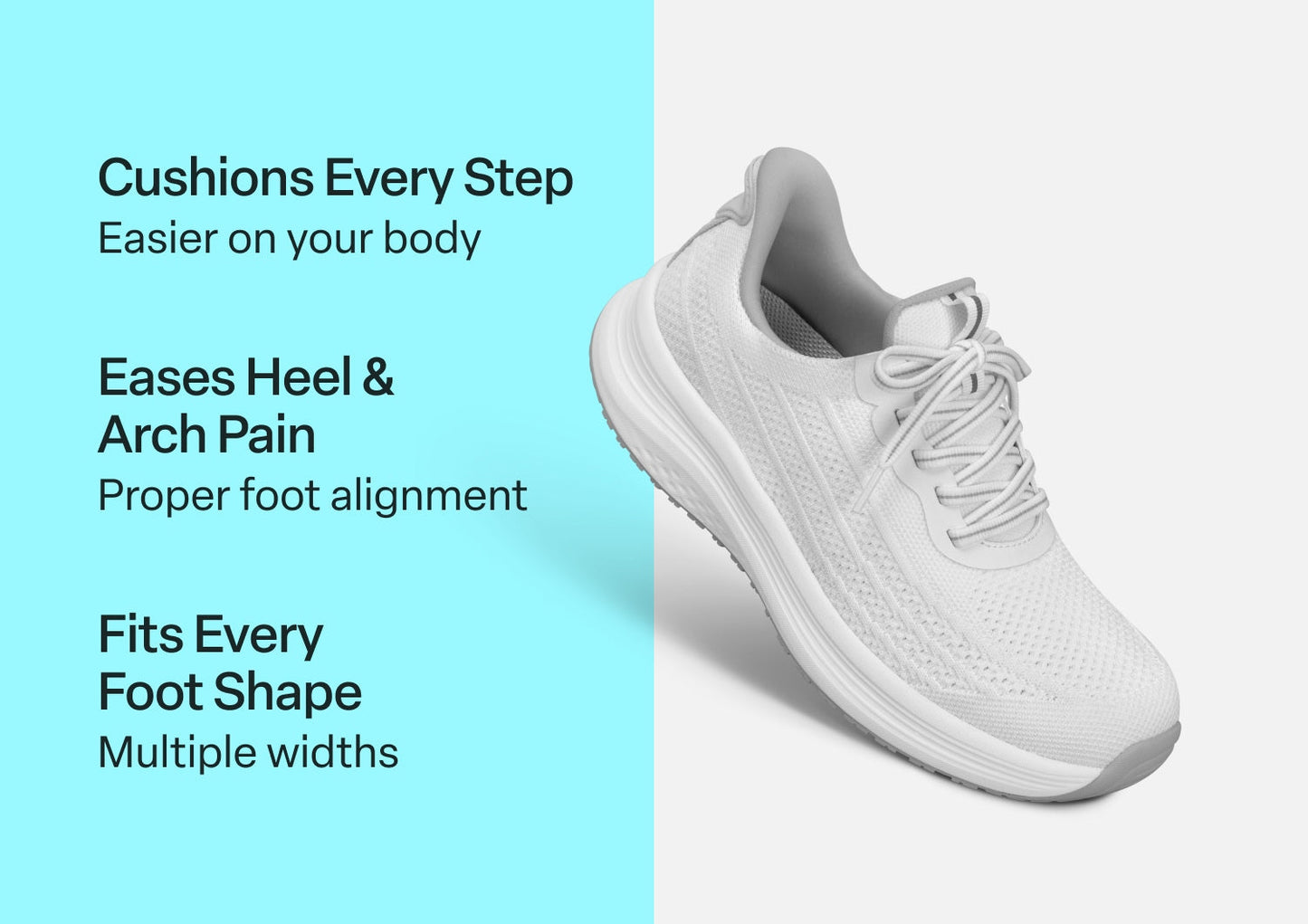 Nira Hands-Free - White - Footwear Women Sneakers Stretch