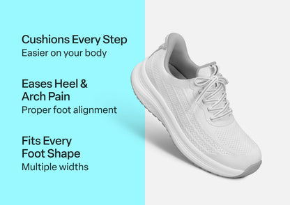 Nira Hands-Free - White - Footwear Women Sneakers Stretch