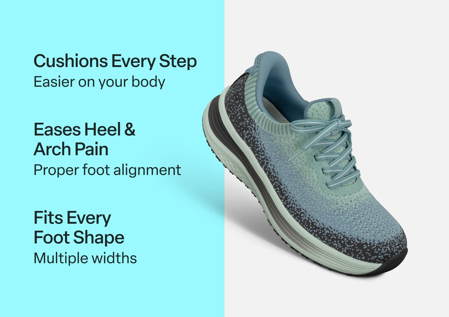 Nira Hands-Free - Green/Blue - Footwear Women Sneakers Stretch
