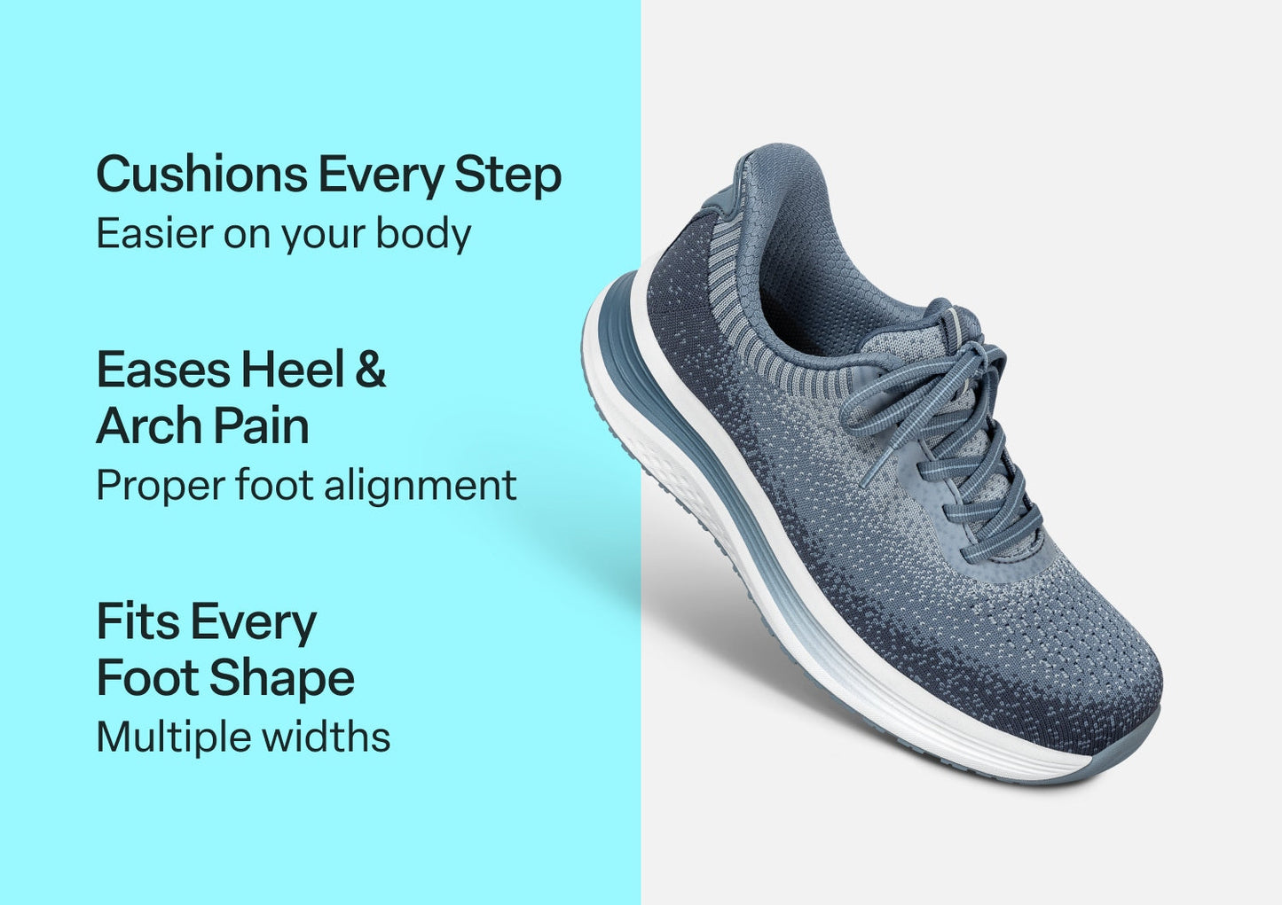 Nira Hands-Free - Slate Blue - Footwear Women Sneakers Stretch