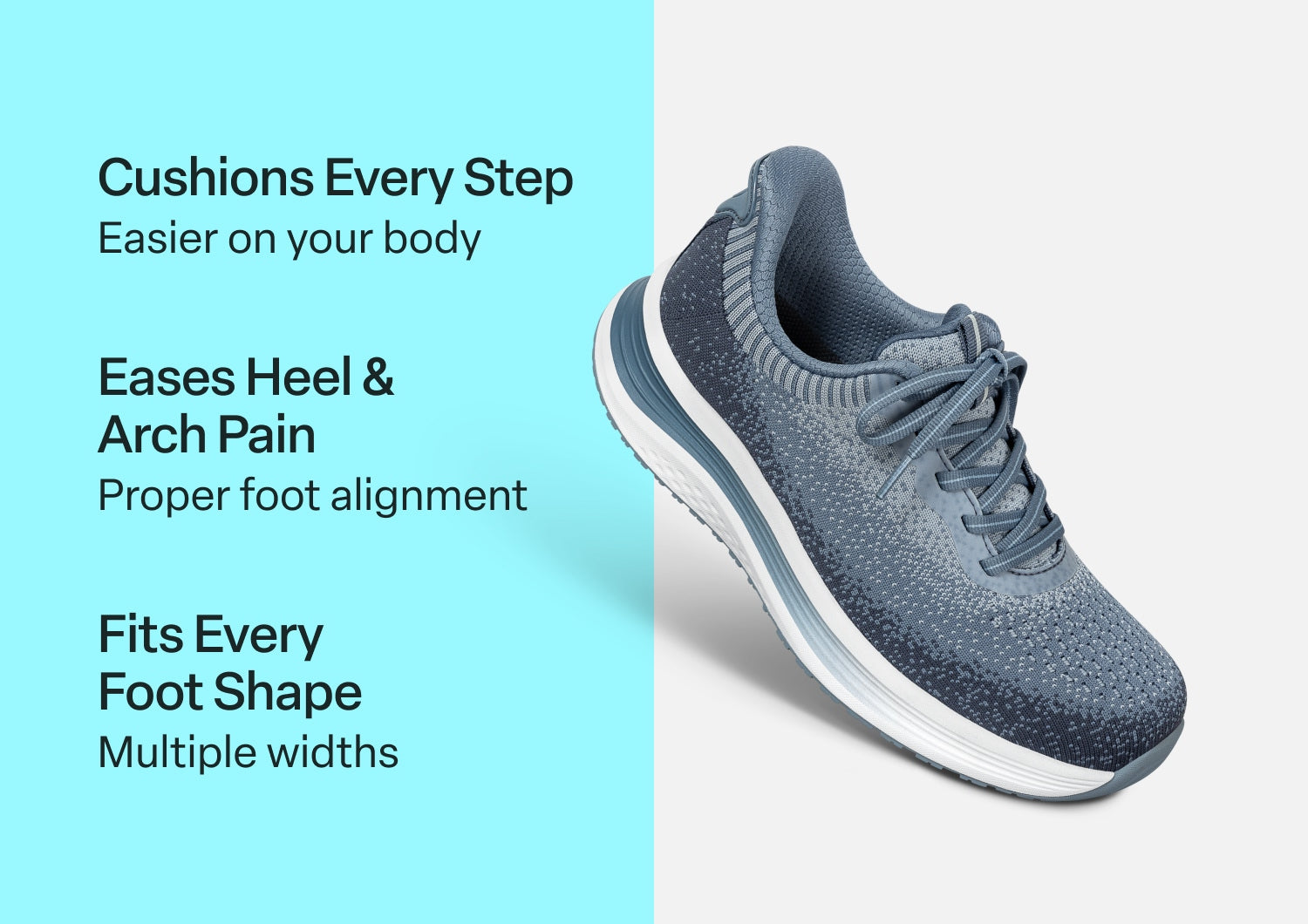 Nira Hands-Free - Slate Blue - Footwear Women Sneakers Stretch