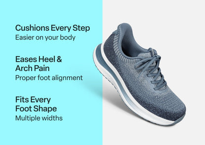 Nira Hands-Free - Slate Blue - Footwear Women Sneakers Stretch