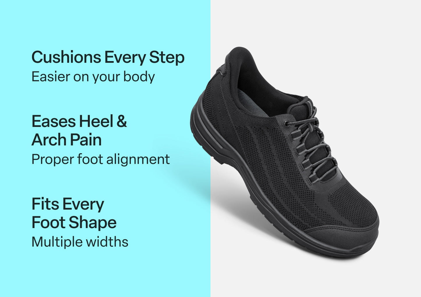 Onyx Hands-Free Work Shoes - Black - Footwear Men Work