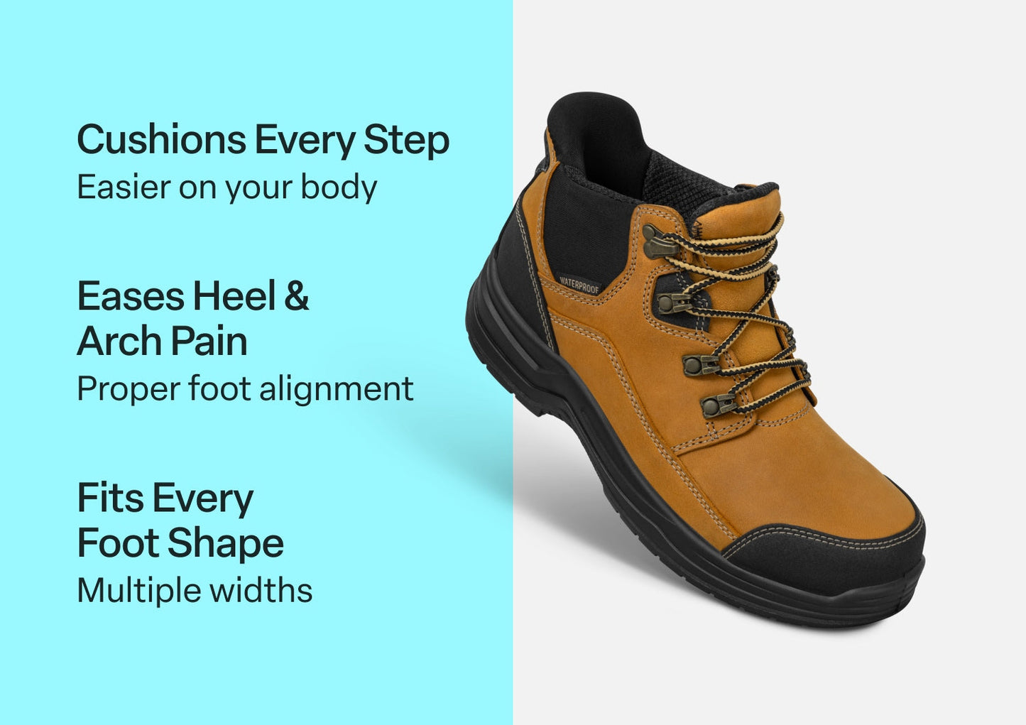 Quartz Hands-Free Work Boots - Wheat - Footwear Women Work Boots