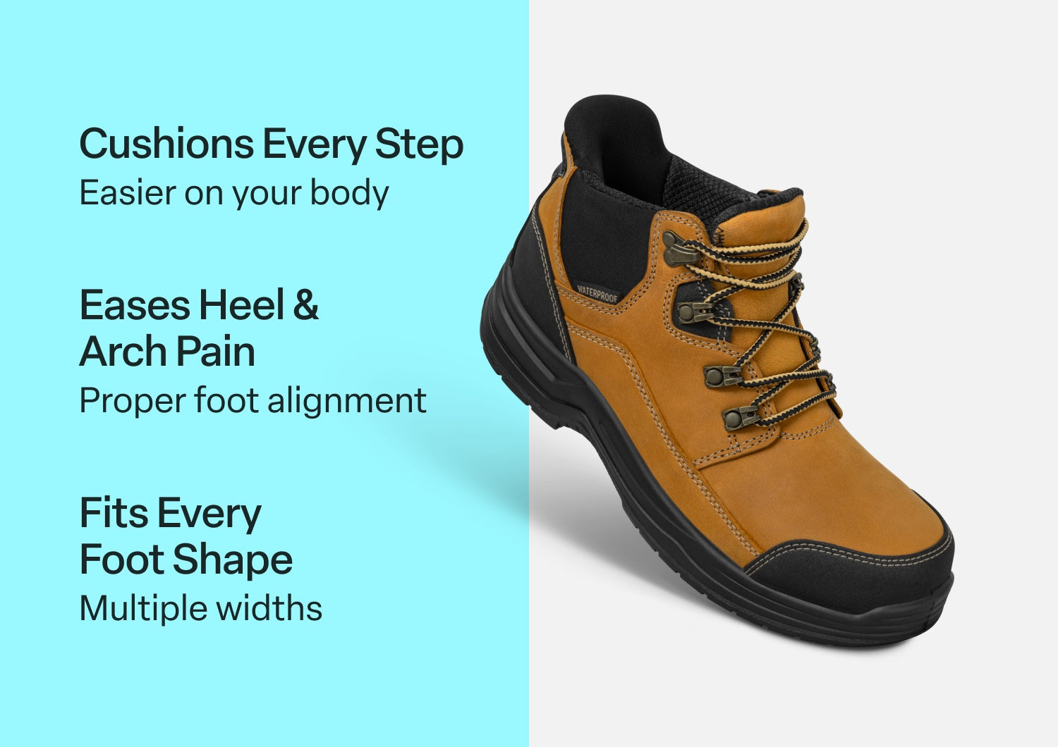 Quartz Hands-Free Work Boots - Wheat - Footwear Women Work Boots