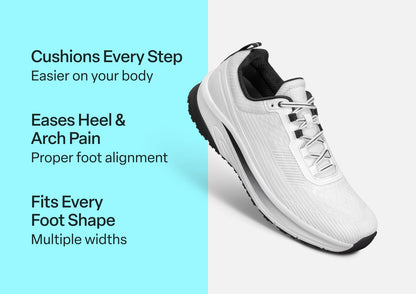 Race - White - Footwear Men Sneakers Stretch