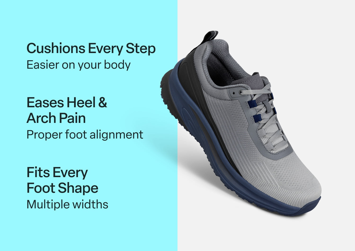 Race - Gray/Navy - Footwear Men Sneakers Stretch