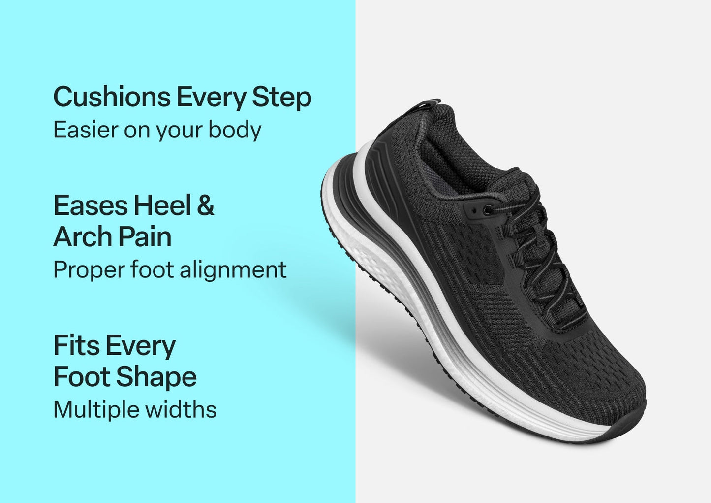 Relay - Midnight Black - Footwear Women Sneakers Stretch