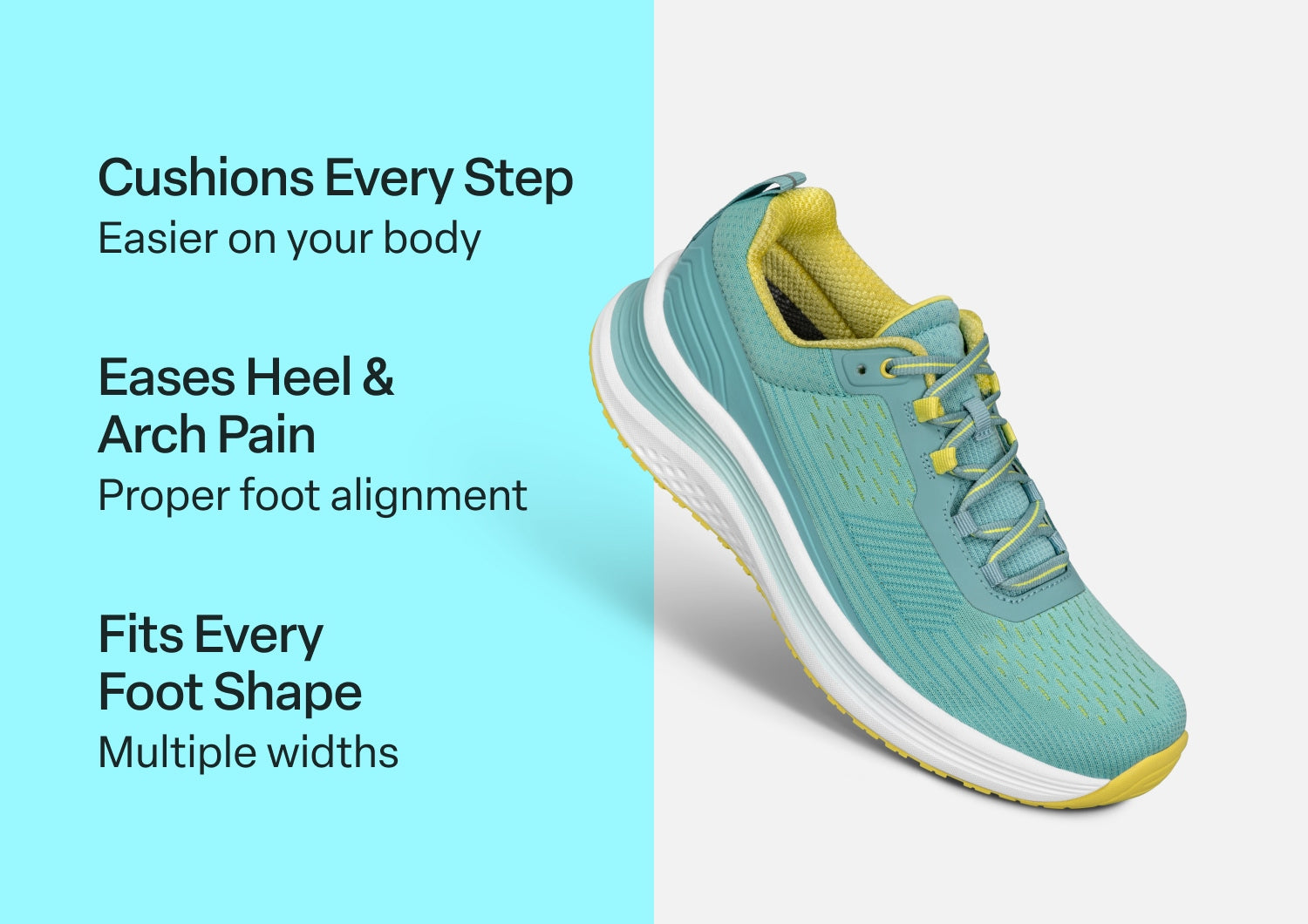 Relay - Turquoise Yellow - Footwear Women Sneakers Stretch