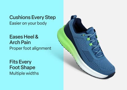 Relay - Blue/Green - Footwear Women Sneakers Stretch