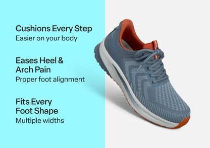 Tilos Hands-Free - Blue/Orange - Footwear Men Sneakers Stretch