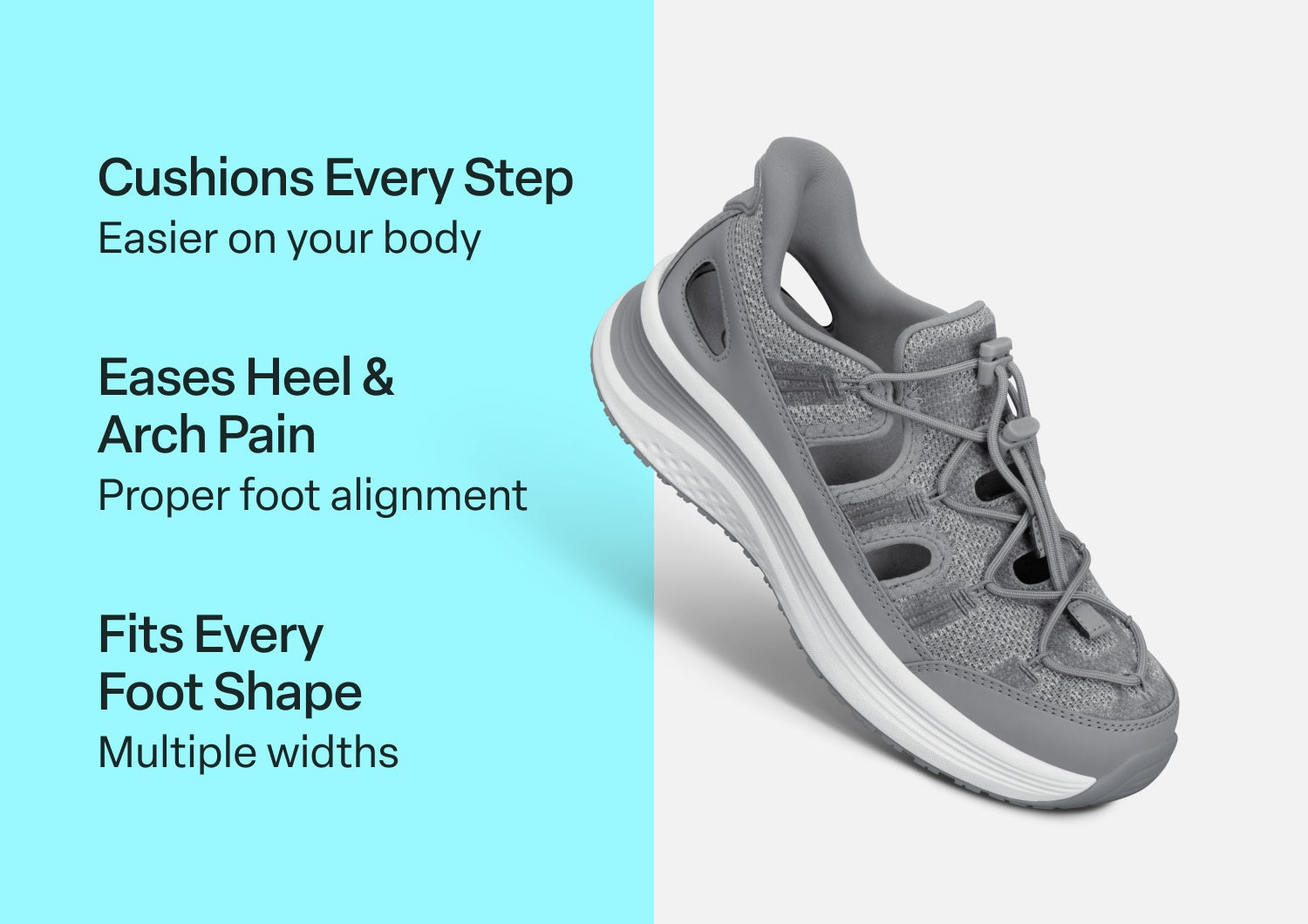 Venus Hands-Free - Gray - Footwear Women Sandals