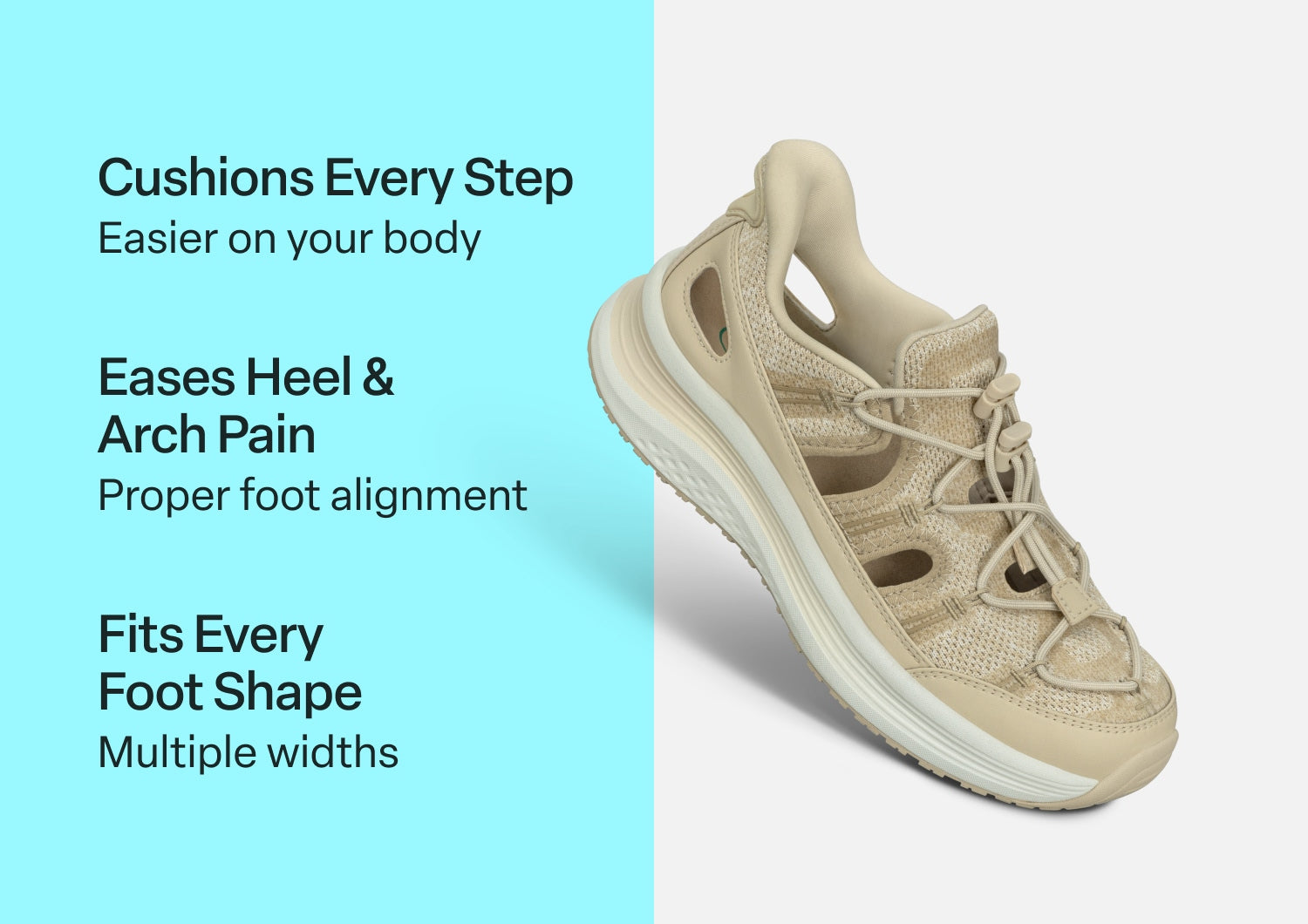 Venus Hands-Free - Beige - Footwear Women Sandals