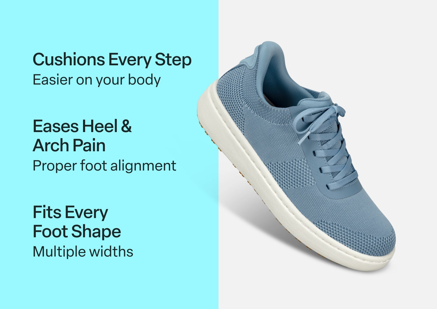 Wander Hands-Free Knit - Blue - Footwear Women Sneakers