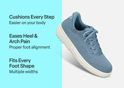 Wander Hands-Free Knit - Blue - Footwear Women Sneakers