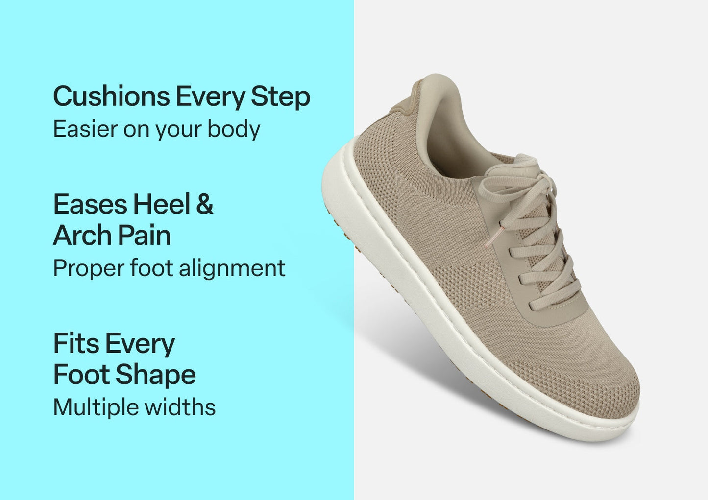 Wander Hands-Free Knit - Beige - Footwear Women Sneakers