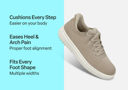 Wander Hands-Free Knit - Beige - Footwear Women Sneakers