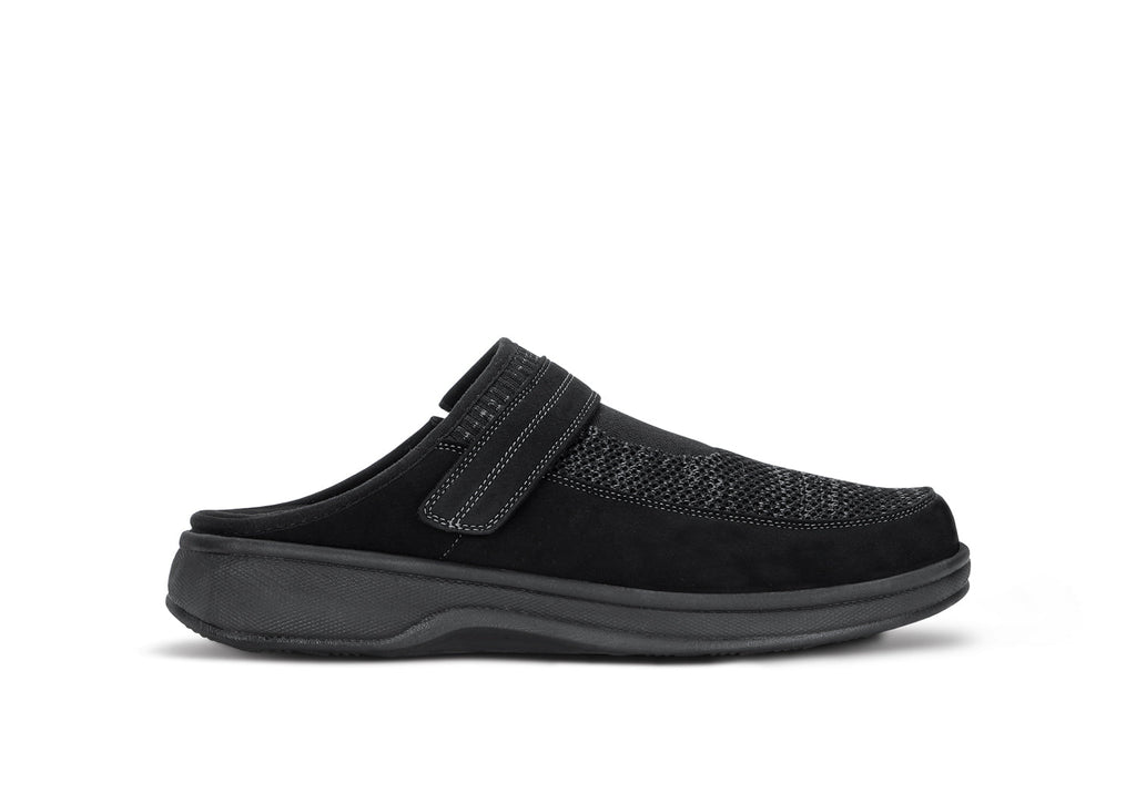 Hudson - Black - Footwear Men Slippers Stretch