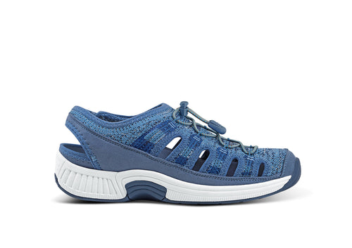 Laguna - Blue - Footwear Women Sandals Heel Strap Stretch