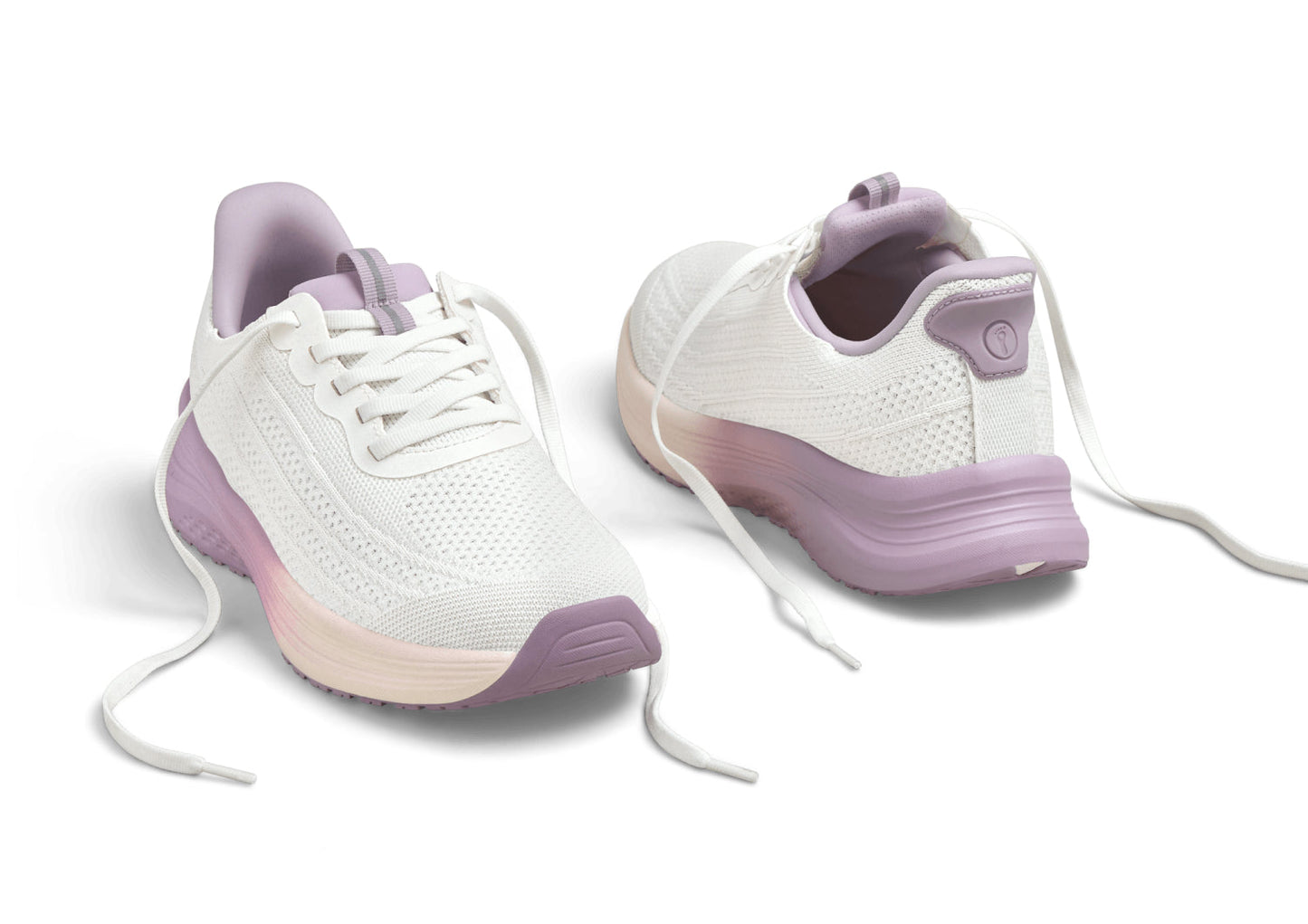 Nira Hands-Free - White/Lavender - Footwear Women Sneakers Stretch