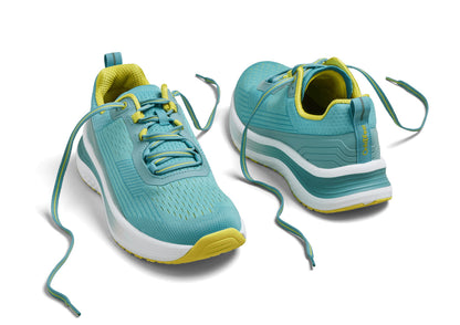 Relay - Turquoise Yellow - Footwear Women Sneakers Stretch