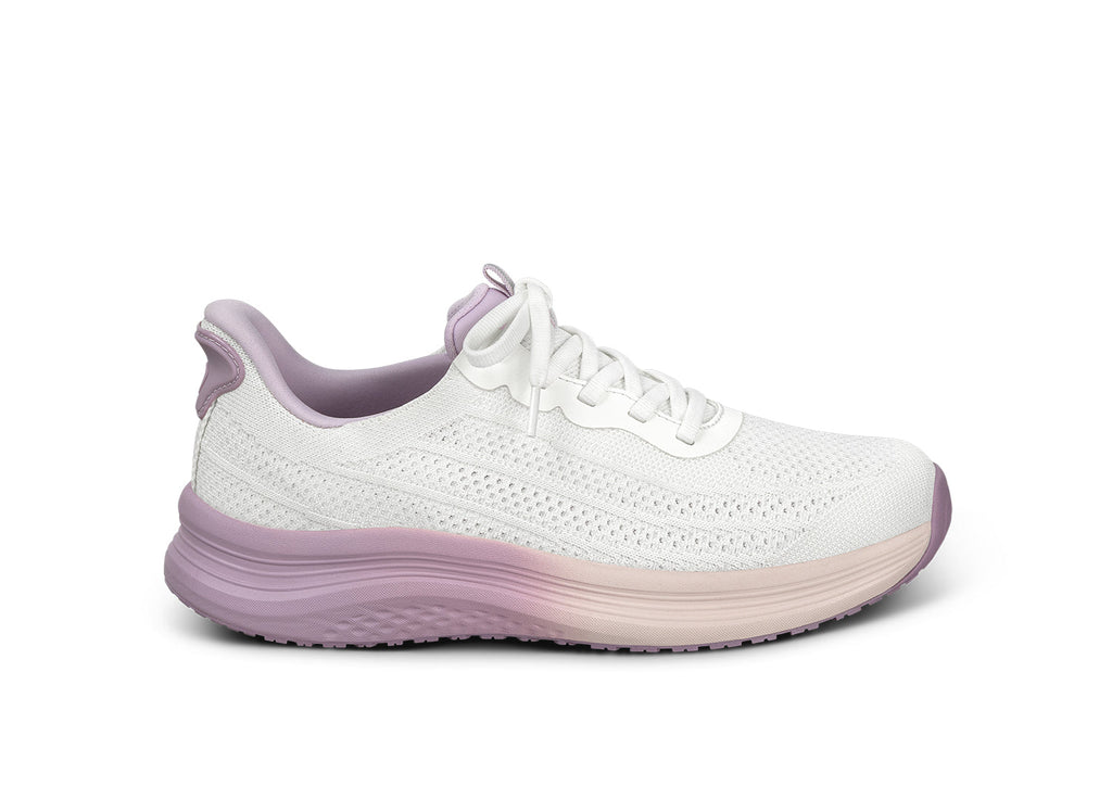Nira Hands-Free - White/Lavender - Footwear Women Sneakers Stretch