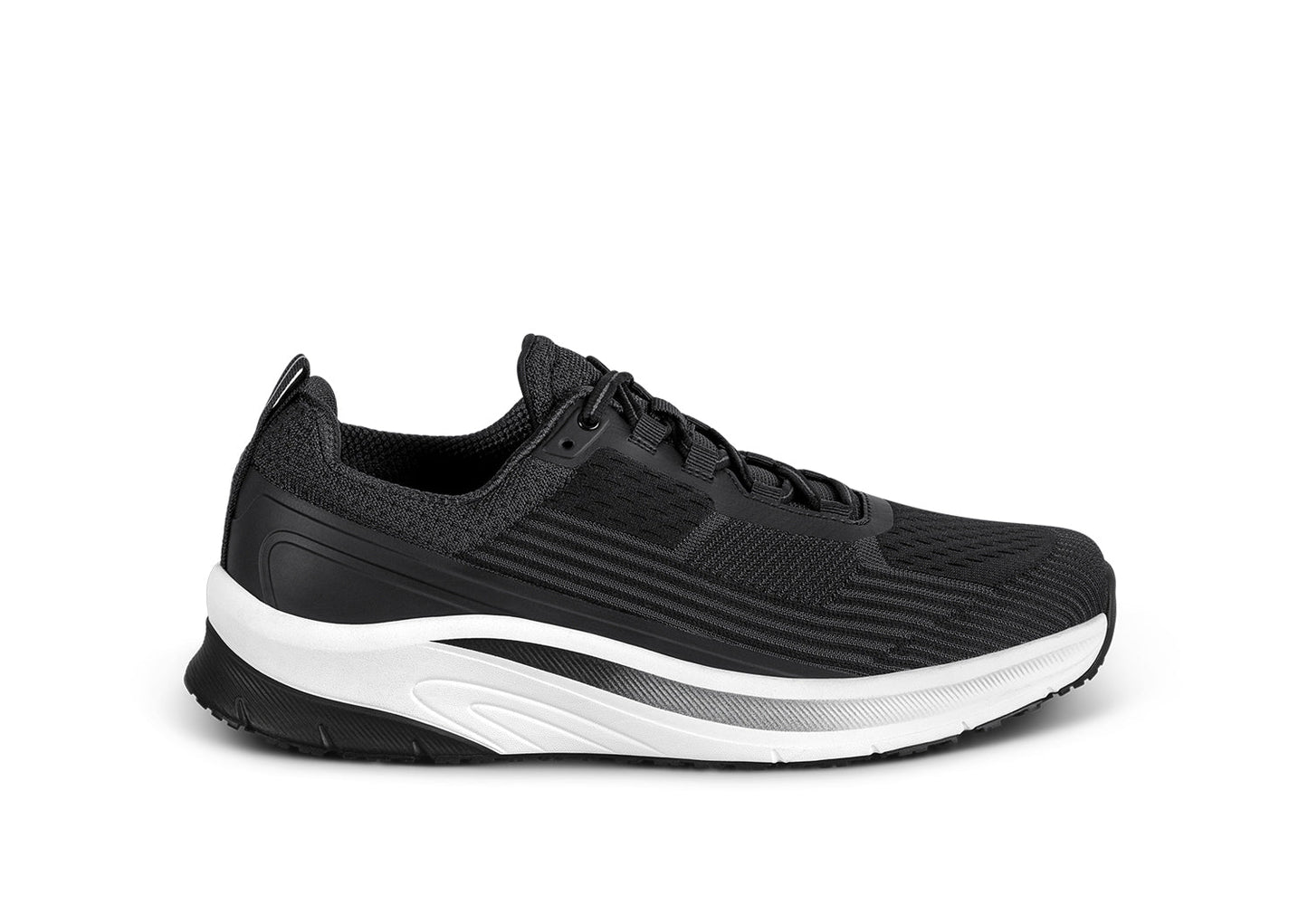 Race - Black - Footwear Men Sneakers Stretch