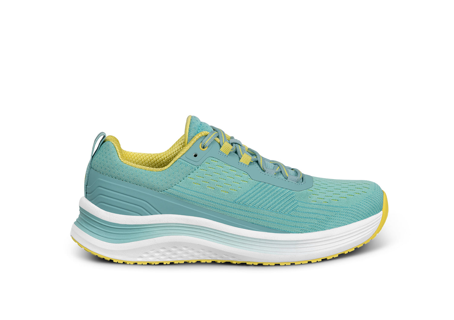 Relay - Turquoise Yellow - Footwear Women Sneakers Stretch
