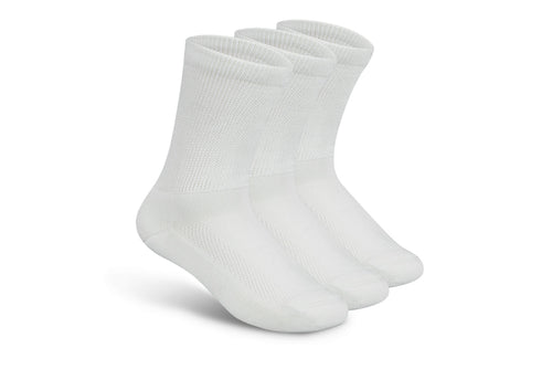 Padded Sole Diabetic Socks - White - Socks