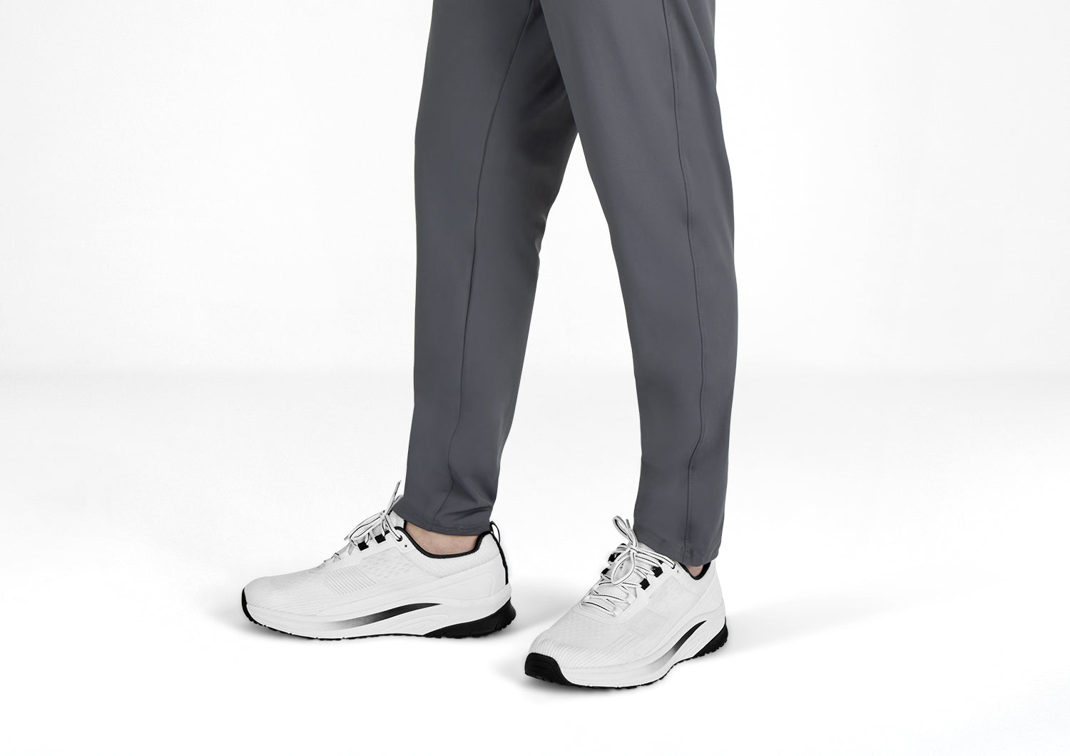 Race - White - Footwear Men Sneakers Stretch